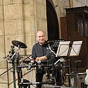 Micha an den Drums