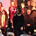 Tabea bei der Ansage