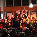 Die Bühne in der Johannstadthalle