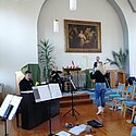 Geprobt wurde auch mit unseren Instrumentalisten